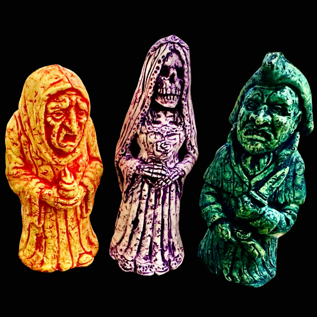 The Ghosts of Haunted Pluckley Figures - (Death & Decay Set of Three)