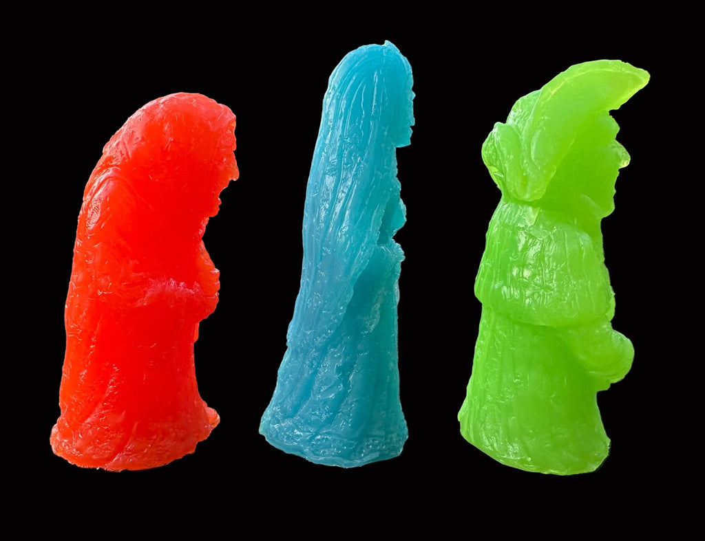 The Ghosts of Haunted Pluckley Figures - (Crypt Candy Colours Set of Three)