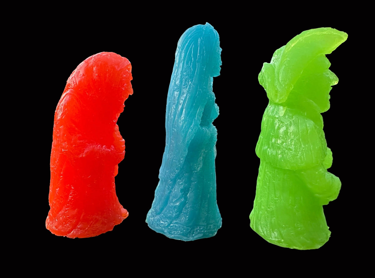 The Ghosts of Haunted Pluckley Figures - (Crypt Candy Colours Set of Three)