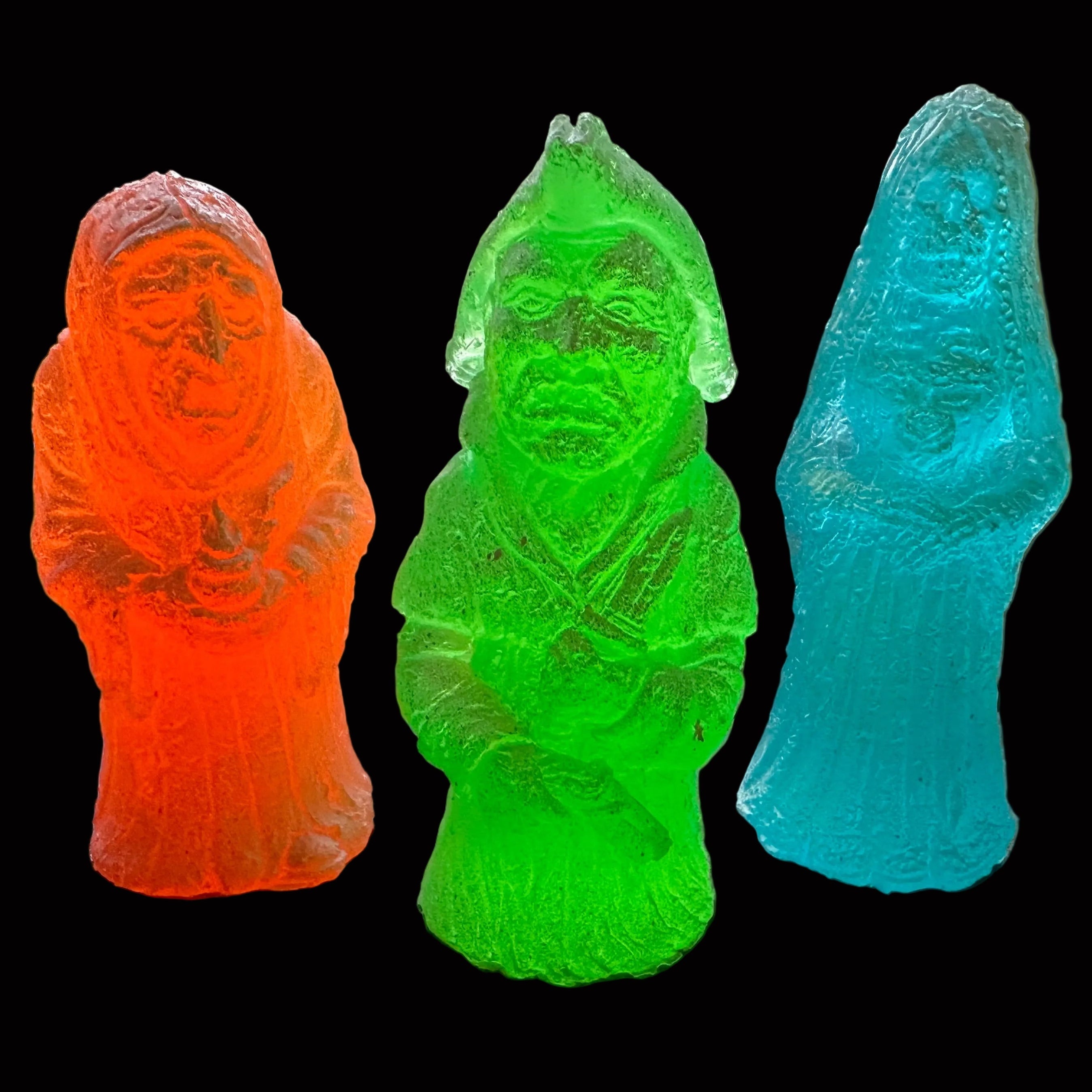 The Ghosts of Haunted Pluckley Figures - (Glow in the Dark Set of Three)